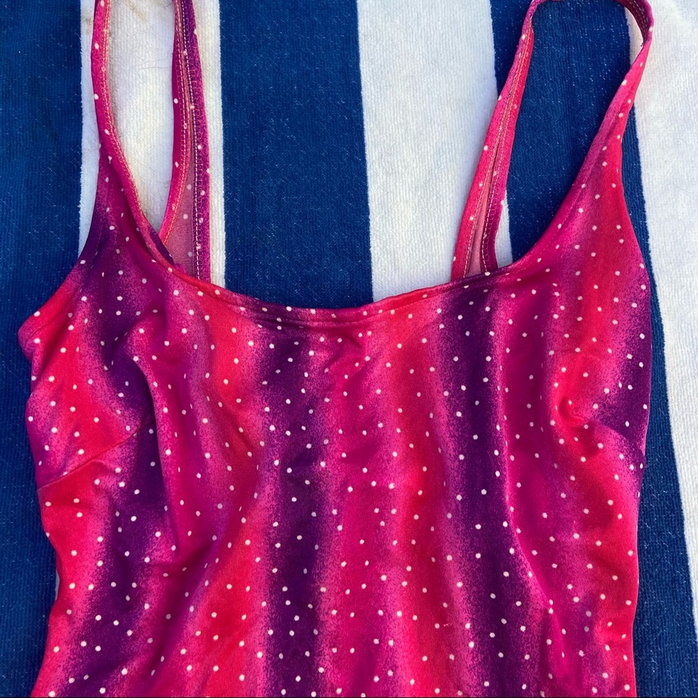 Polka Dot Pinup Retro Vintage Swimsuit 12 M L - Picture 2 of 8